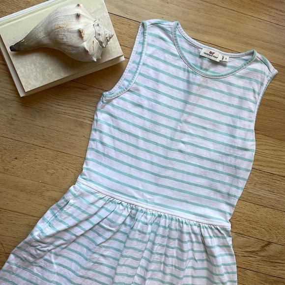 Vineyard Vines dress Mint Striped Sleeveless - Picture 1 of 8